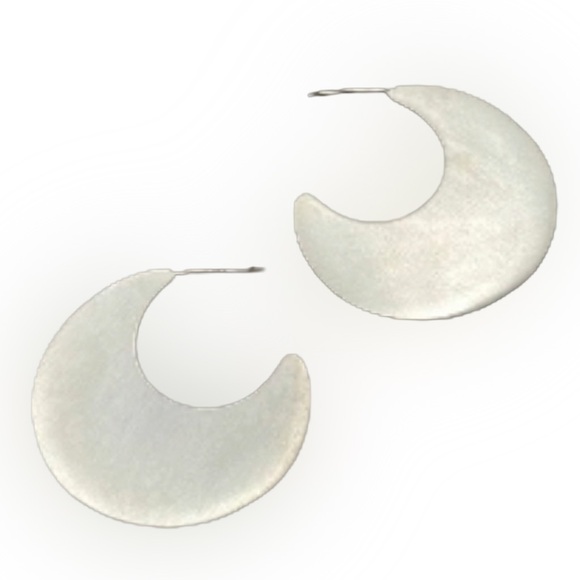 Silpada Vintage RARE Sterling Silver Crescent Post Earrings - Picture 3 of 7